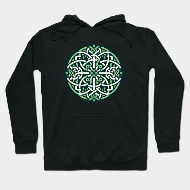 Eternal Celtic Knotwork Mandala Art 1 Hoodie by AmandaOlsenDesigns